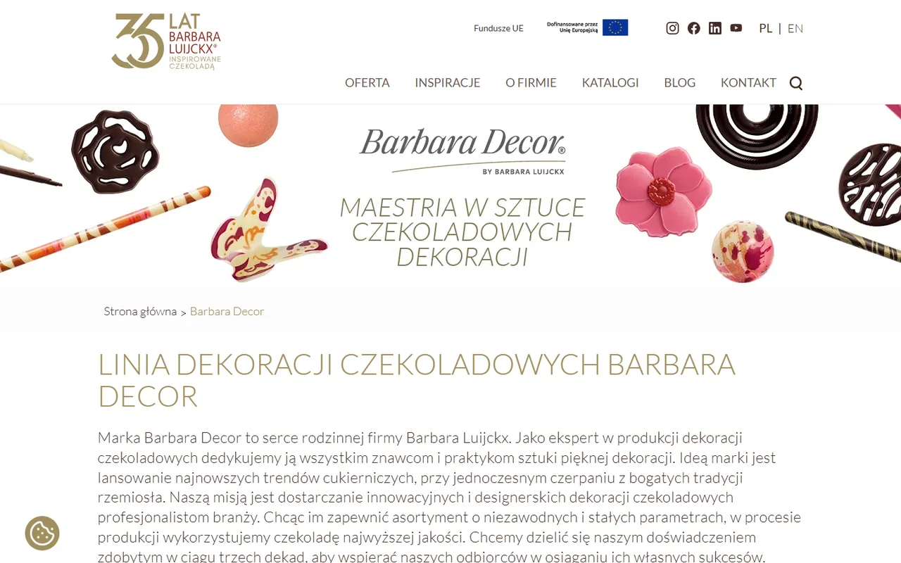 Podstrona linii dekoracji Barbara Decor