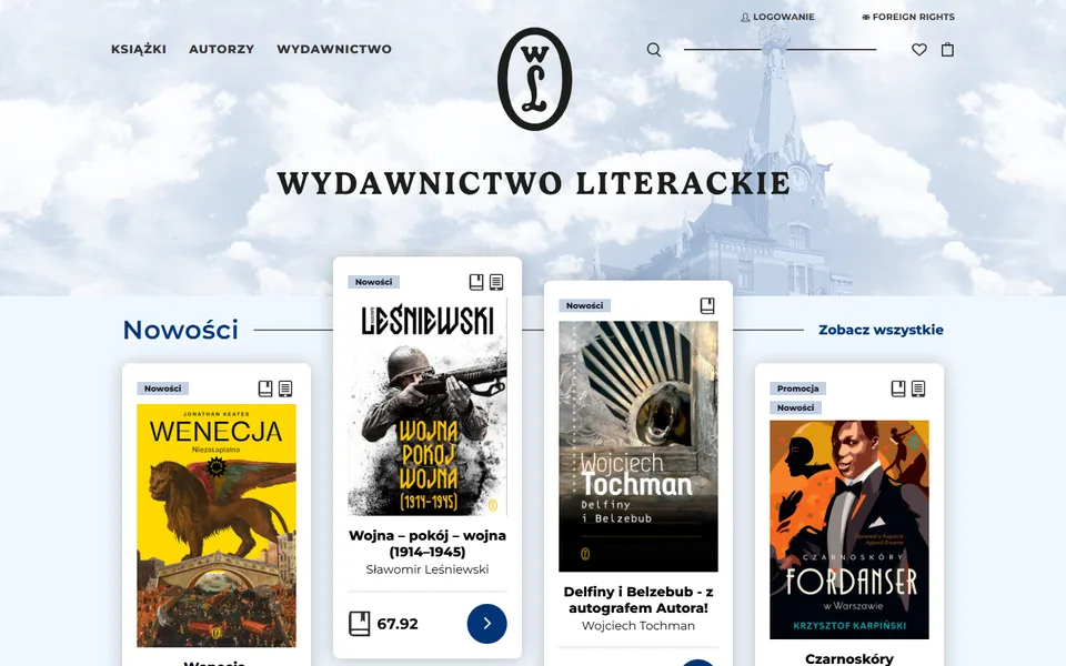 Miniatura księgarni internetowej Wydawnictwa Literackiego